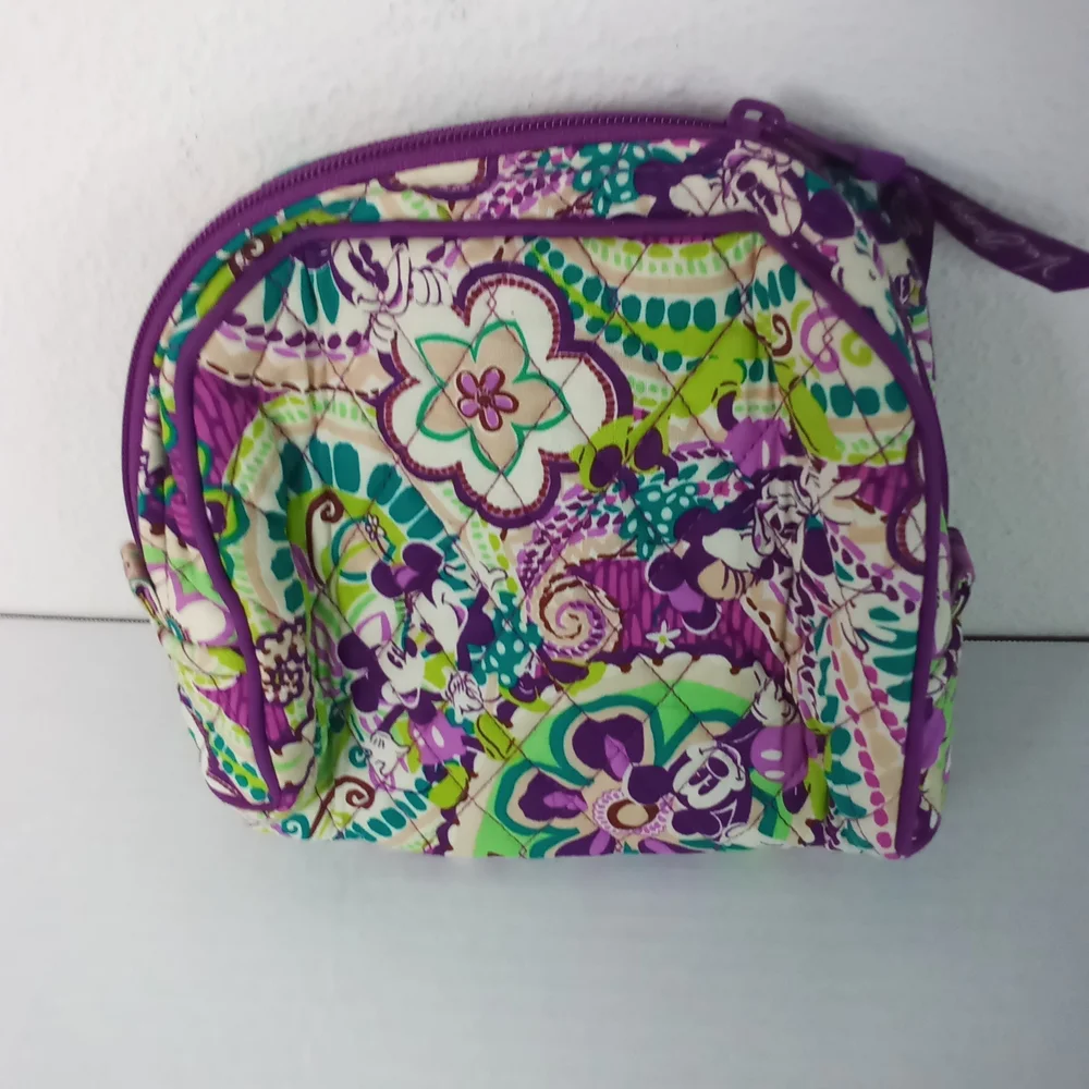 Vera Bradley x Disney Plums Up Cosmetic Bag Rare Theme Park Retired Print - Picture 3 of 3